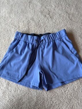 Women's Periwinkle Athletic Drawstring Shorts